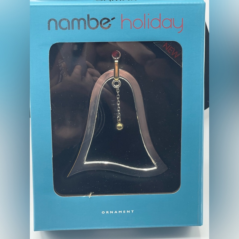 Nambe Silver and Gold Holiday Ornament